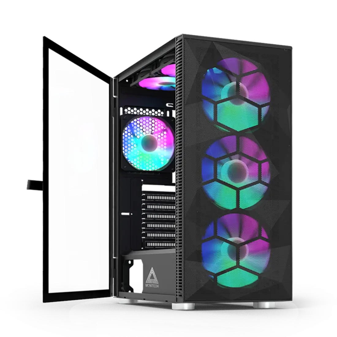 Vỏ Case Montech X3 Glass Black