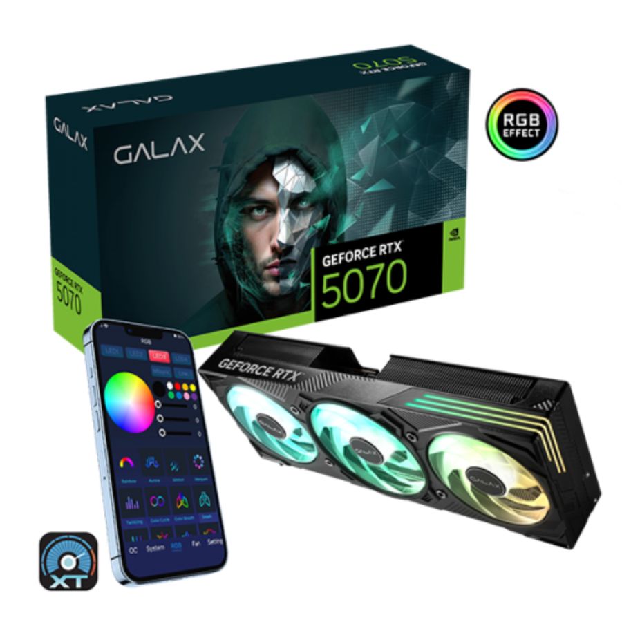 Card Màn Hình GALAX GeForce RTX™ 5070 EX Gamer 1-Click OC Black