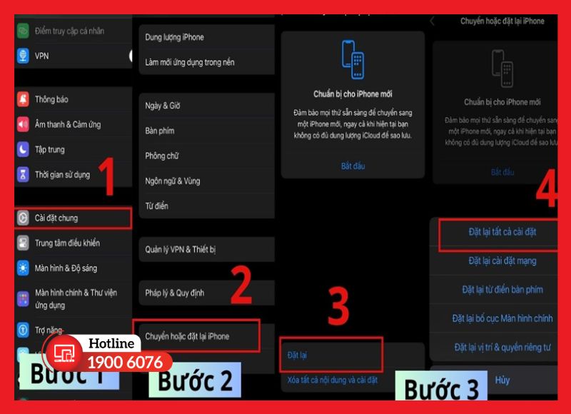 Đặt lại cài đặt trên iPhone để khắc phục lỗi kết nối
