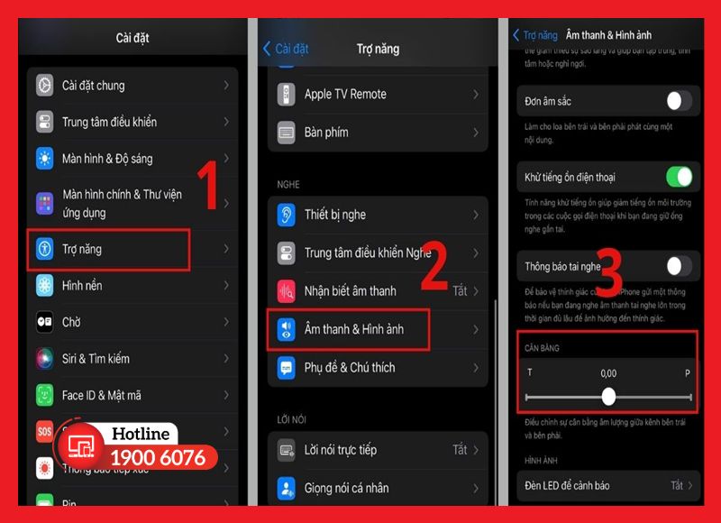 Điều chỉnh cân bằng âm thanh để hai bên tai nghe phát đều