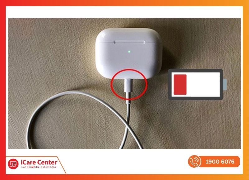 Sửa lỗi AirPods 1 sạc không vào pin do lệch cổng sạc