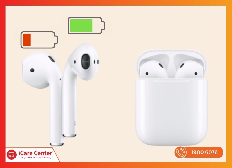 Dấu hiệu nhận biết nên thay pin cho tai nghe AirPods 1