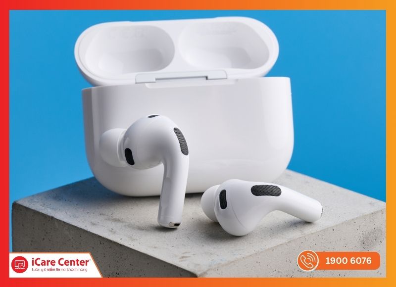 AirPods 3 sau khi thay vỏ tại iCare Center, hoàn thiện và đẹp như mới