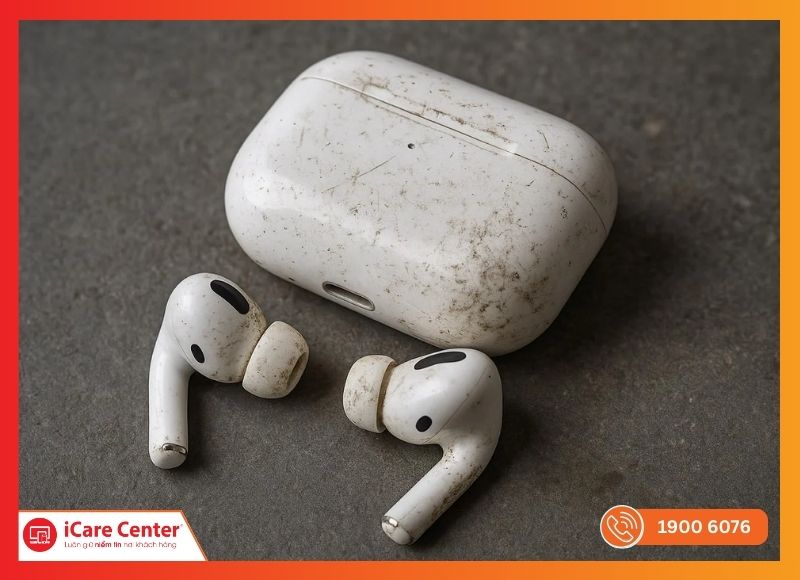 Vỏ AirPods Pro bị trầy xước, xuống màu