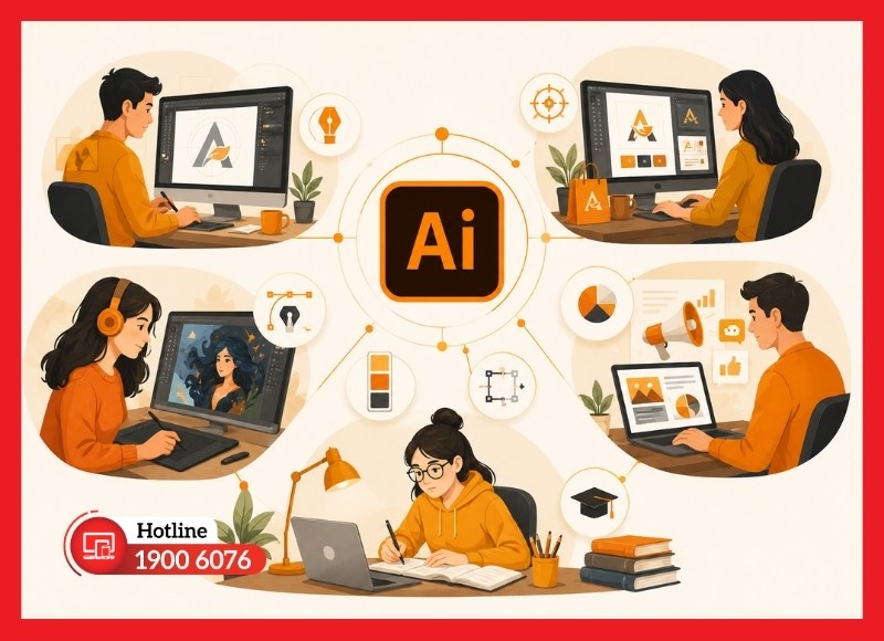 Đối tượng phù hợp Adobe Illustrator