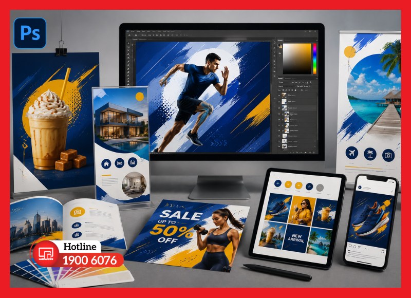 Thiết kế banner, poster, social media và ấn phẩm quảng cáo