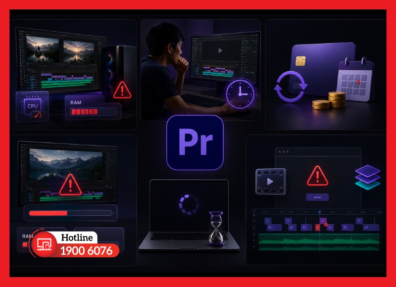 Nhược điểm Adobe Premiere Pro