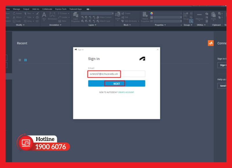 Đăng nhập tài khoản Autodesk