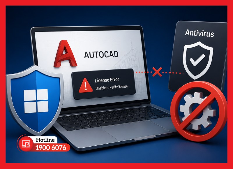 Xung đột với Windows Defender hoặc phần mềm antivirus