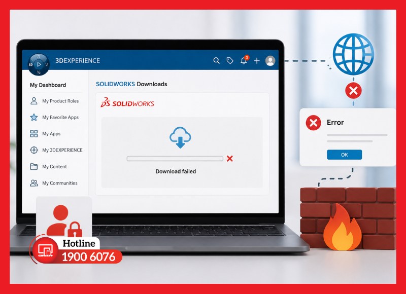 Không tải được bộ cài từ website hãng