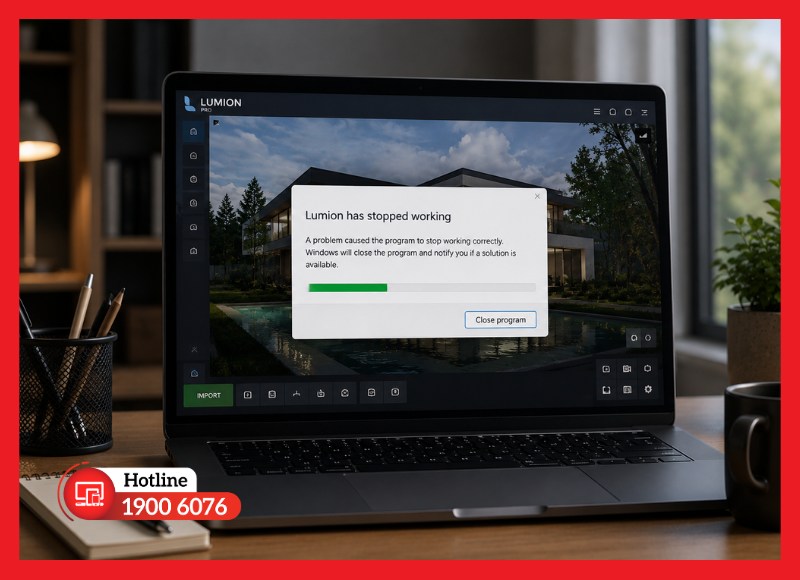 Lumion bị crash hoặc treo khi mở phần mềm