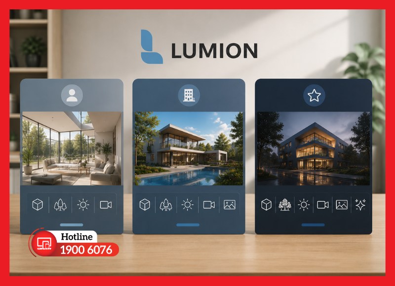 Chọn phiên bản Lumion phù hợp với nhu cầu sử dụng