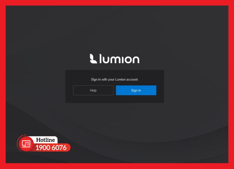 Đăng nhập tài khoản Lumion bản quyền