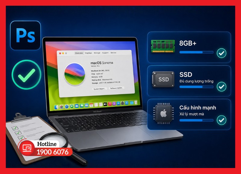 Kiểm tra MacBook có đáp ứng cấu hình yêu cầu hay không