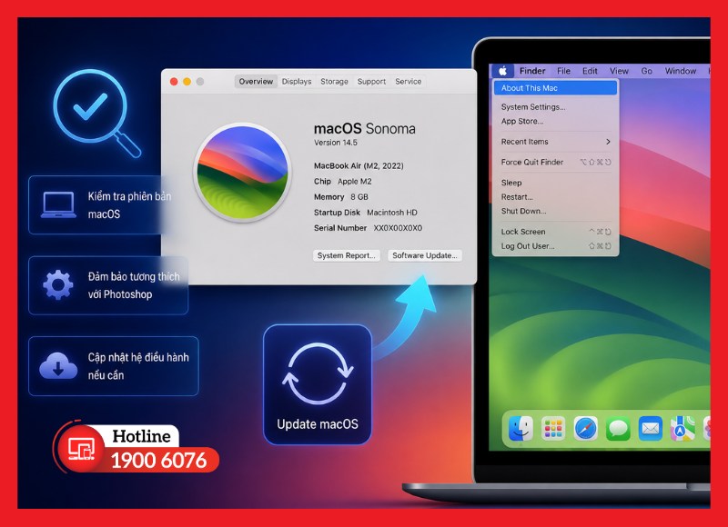 Kiểm tra phiên bản macOS đang sử dụng