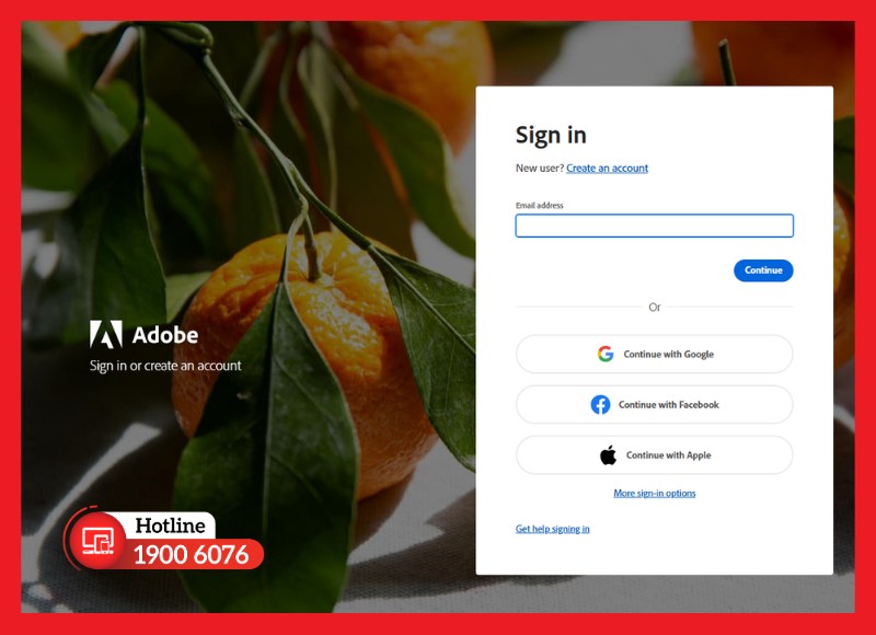 Tài khoản Adobe dùng để quản lý license phần mềm