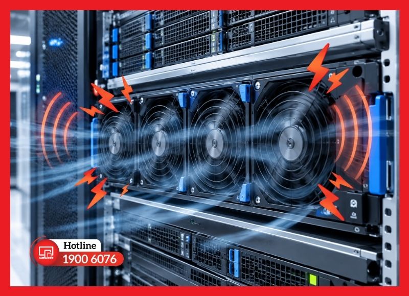 Các nguyên nhân khiến quạt server hoạt động ở tốc độ cao