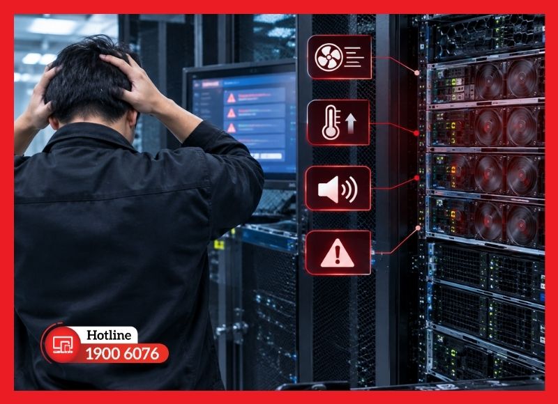 Các dấu hiệu cho thấy cần kỹ thuật viên kiểm tra quạt máy chủ