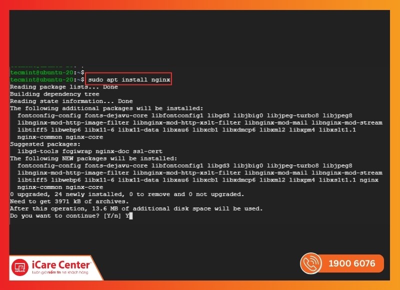 Hướng dẫn cài đặt máy chủ server-iCare Center #10