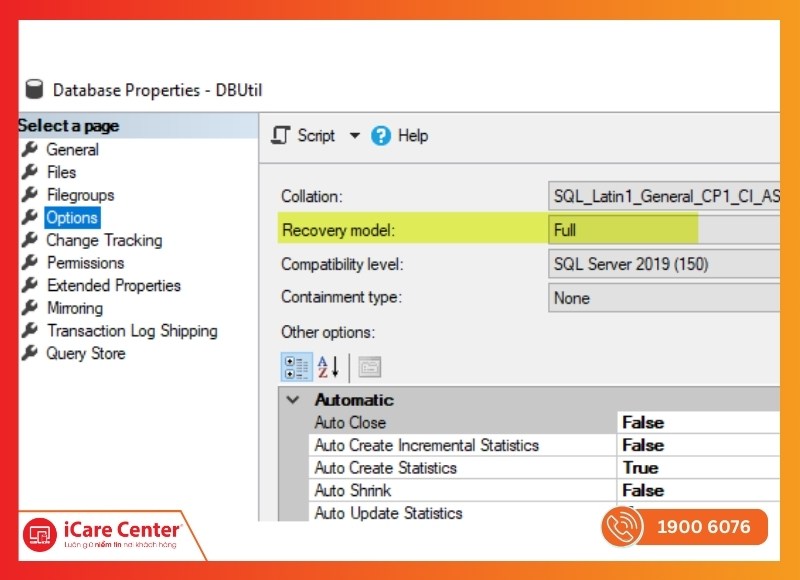 Khôi phục dữ liệu đã xóa trong SQL-iCare Center #2