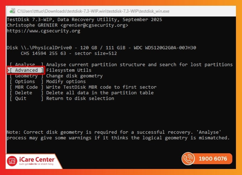 Cách cứu dữ liệu bị format thủ công bằng Tesk Disk - Bước 6