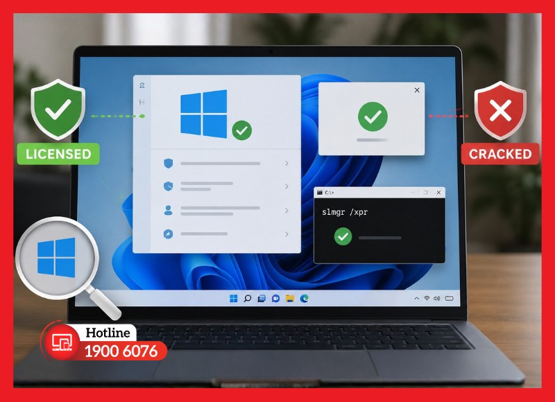 Kiểm tra bản quyền Windows là bước quan trọng trước khi sử dụng lâu dài