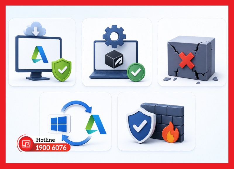 Những lưu ý để hạn chế lỗi bản quyền Autodesk