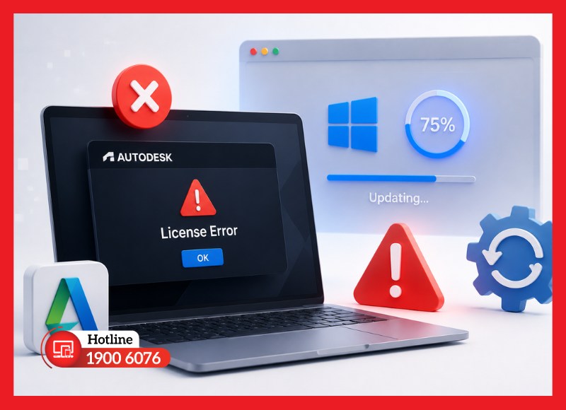 Autodesk báo lỗi license sau khi cập nhật hệ thống
