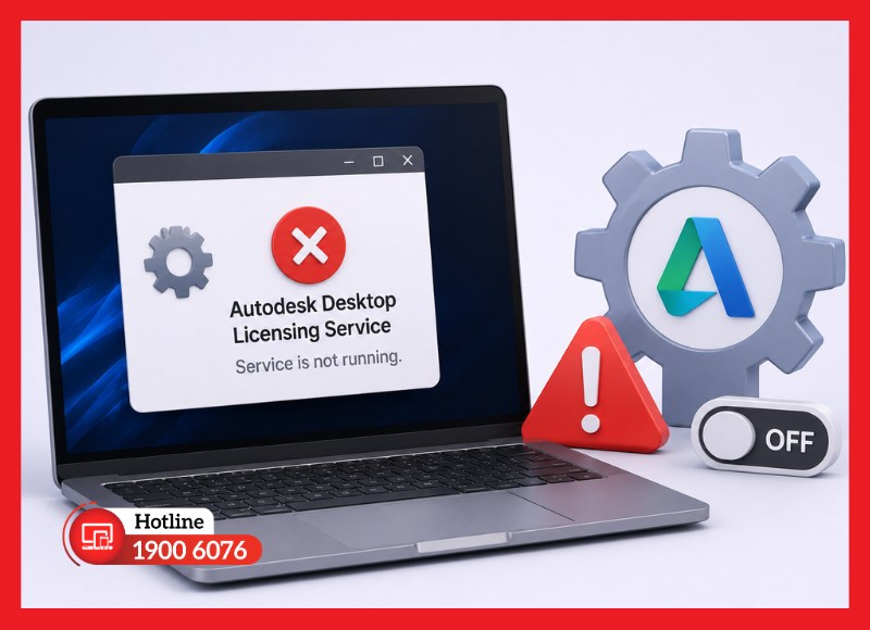 Autodesk Desktop Licensing Service bị lỗi hoặc không hoạt động