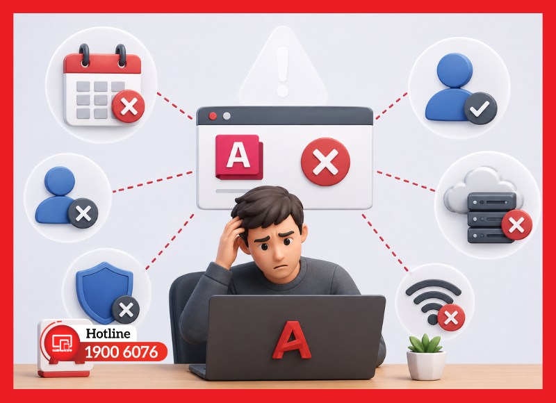 Nguyên nhân lỗi You no longer have access to AutoCAD