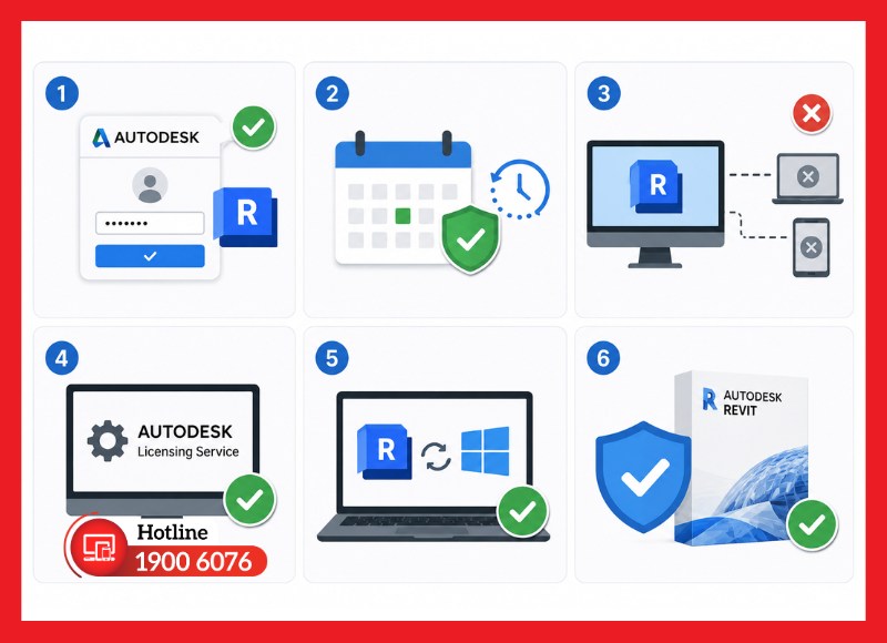 Mẹo hạn chế lỗi You no longer have access to Revit