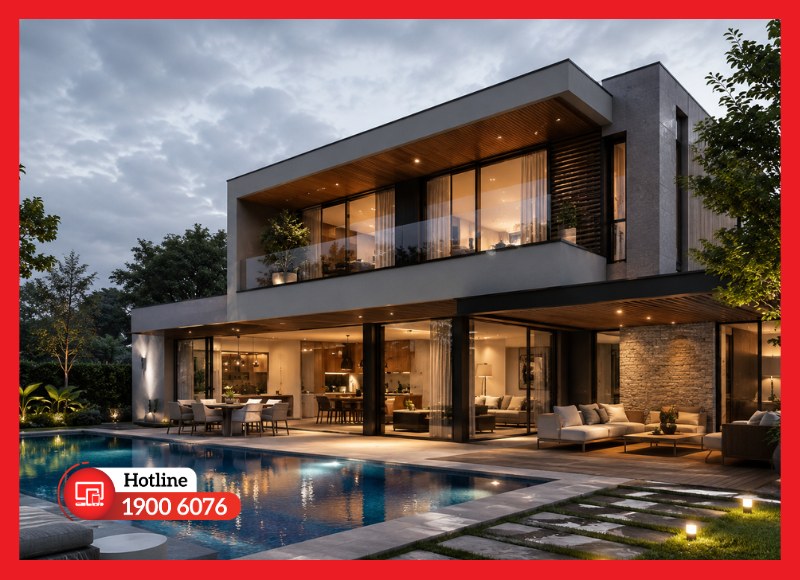 Render hình ảnh kiến trúc 3D chân thực