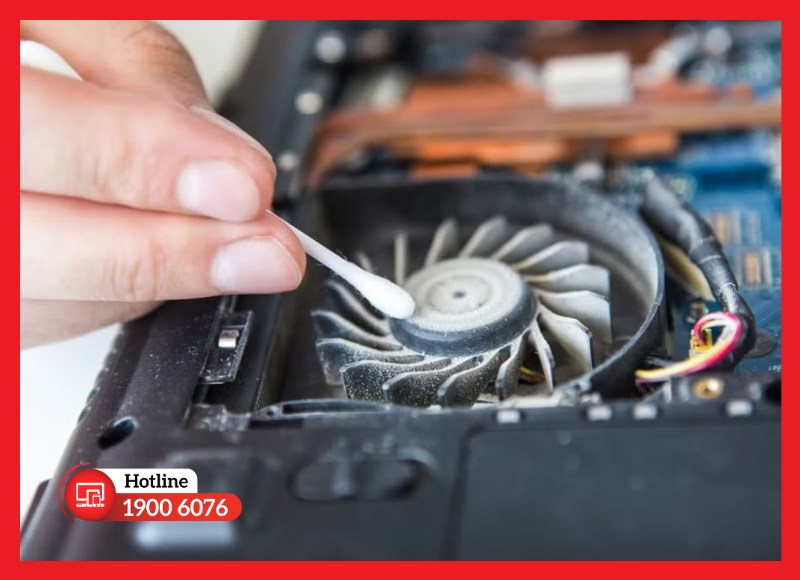 Vệ sinh bụi và kiểm tra tản nhiệt