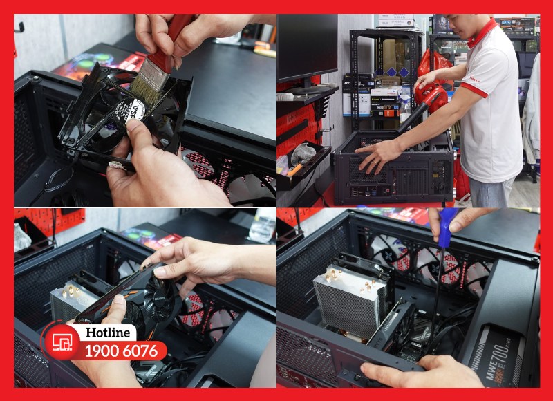 PC làm việc không lên nguồn do bụi bẩn tích tụ