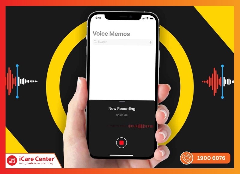 Ghi âm bằng ứng dụng Ghi Âm