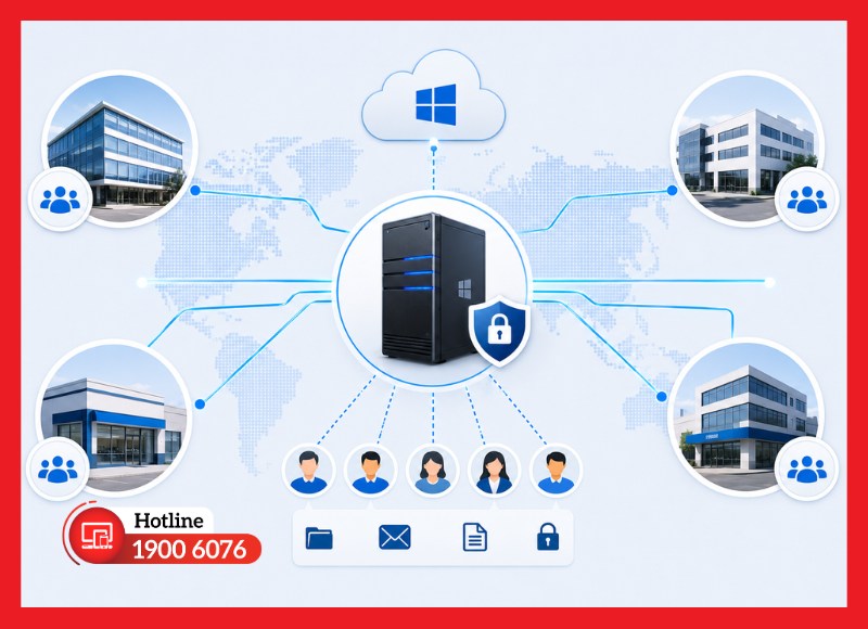 Chọn Win cho công ty nhiều chi nhánh, nhiều user nội bộ