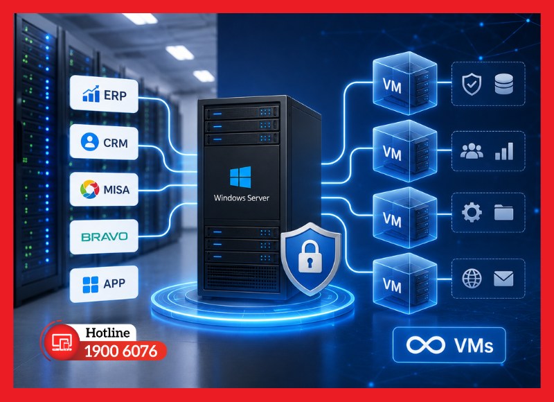 Chọn Win cho doanh nghiệp cần server riêng để quản trị hệ thống