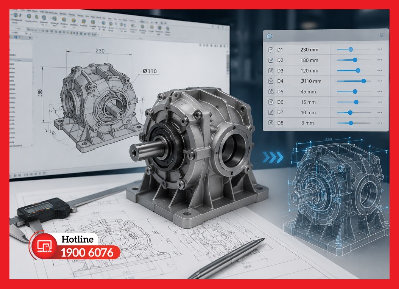 Thiết kế mô hình 3D tham số chính xác