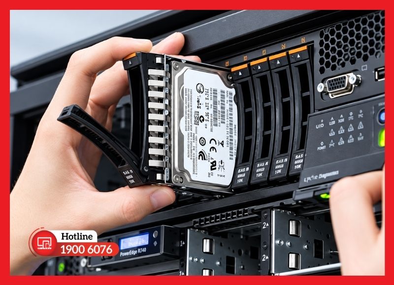 Lỗi server không nhận ổ cứng