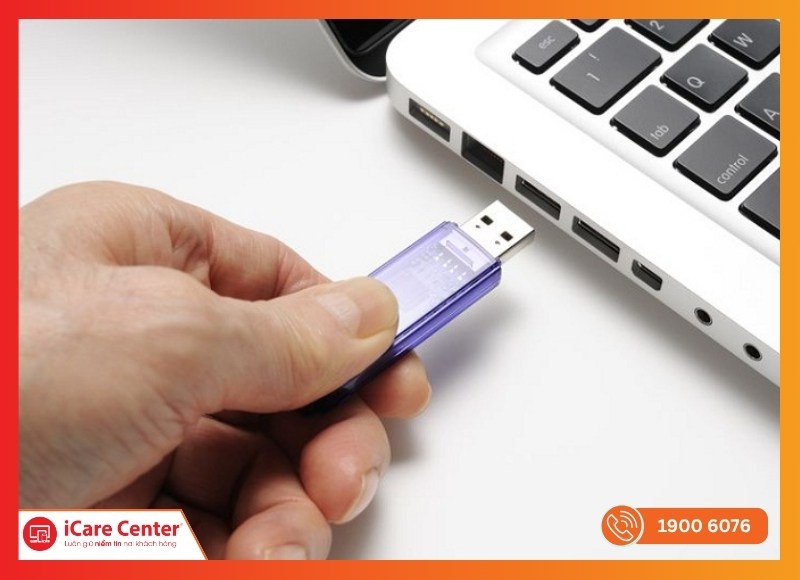 Cắm USB sang cổng khác hoặc máy khác để kiểm tra lỗi