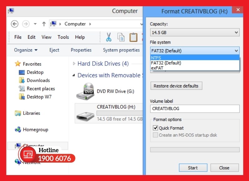 Format thẻ nhớ đúng cách