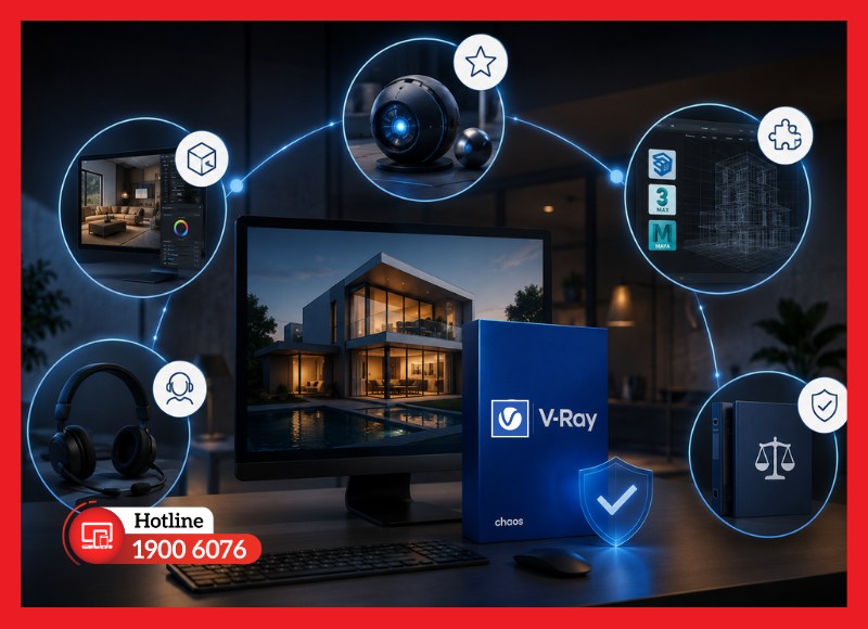 Lợi ích khi sử dụng V-Ray bản quyền
