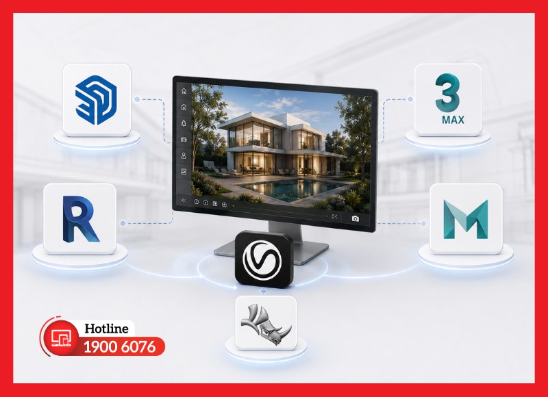 Tương thích với nhiều phần mềm thiết kế 3D