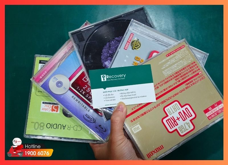 Phục hồi dữ liệu từ thiết bị đặc thù như điện thoại, CD/DVD