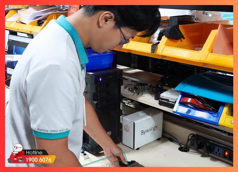 Khu vực iCare Center phục vụ cứu dữ liệu tại Quận 2