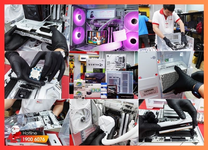 Quá trình kỹ thuật viên lắp ráp tỉ mỉ - Sẵn sàng sử dụng ngay