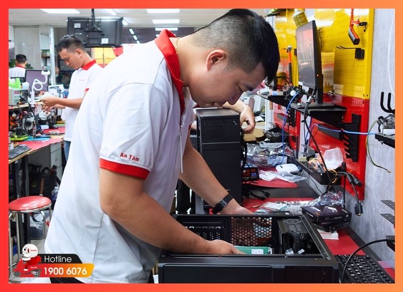 Quy trình kỹ thuật viên iCare Center thi công thực tế