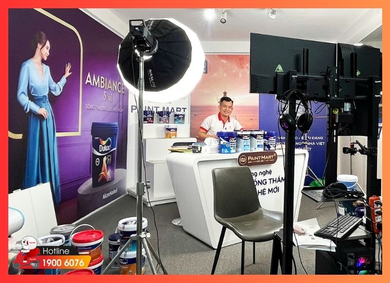 Doanh nghiệp kinh doanh nước sơn nâng cấp hệ thống livestream