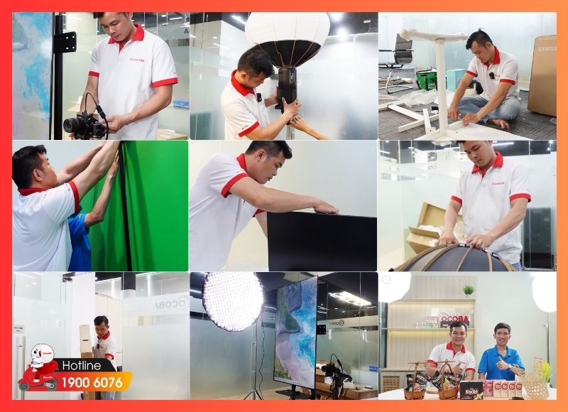 Trang bị đầy đủ thiết bị quay và livestream