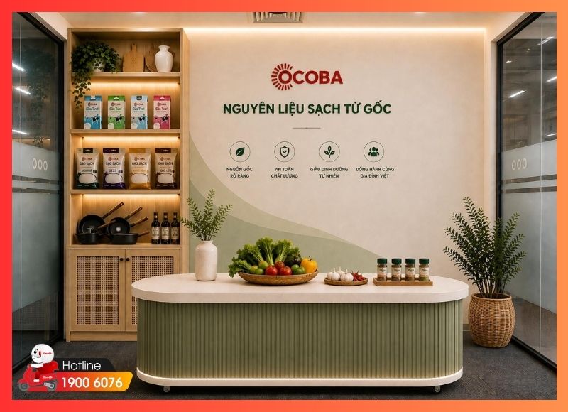 Concept định hướng không gian studio livestream OCOBA trước khi triển khai